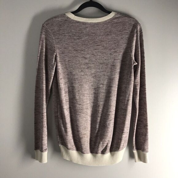 Aritzia Wilfred Womens Size XXS Sweater Berri Crew‎ Neck Heathered Lightweight - Picture 8 of 14
